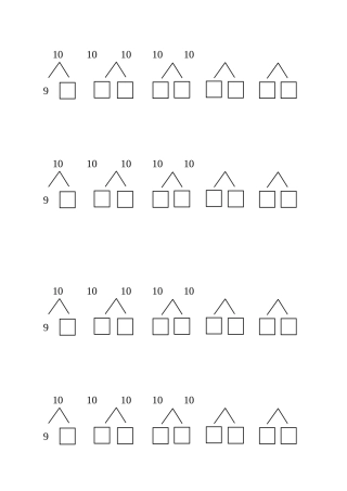 小学数学人教2011课标版一年级10的认识练习题