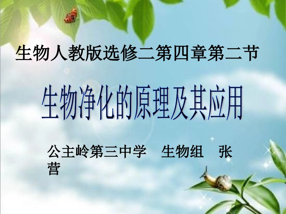 第2节-生物净化的原理及其应用_第1页