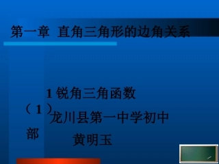 第二十八章锐角三角函数(通用)