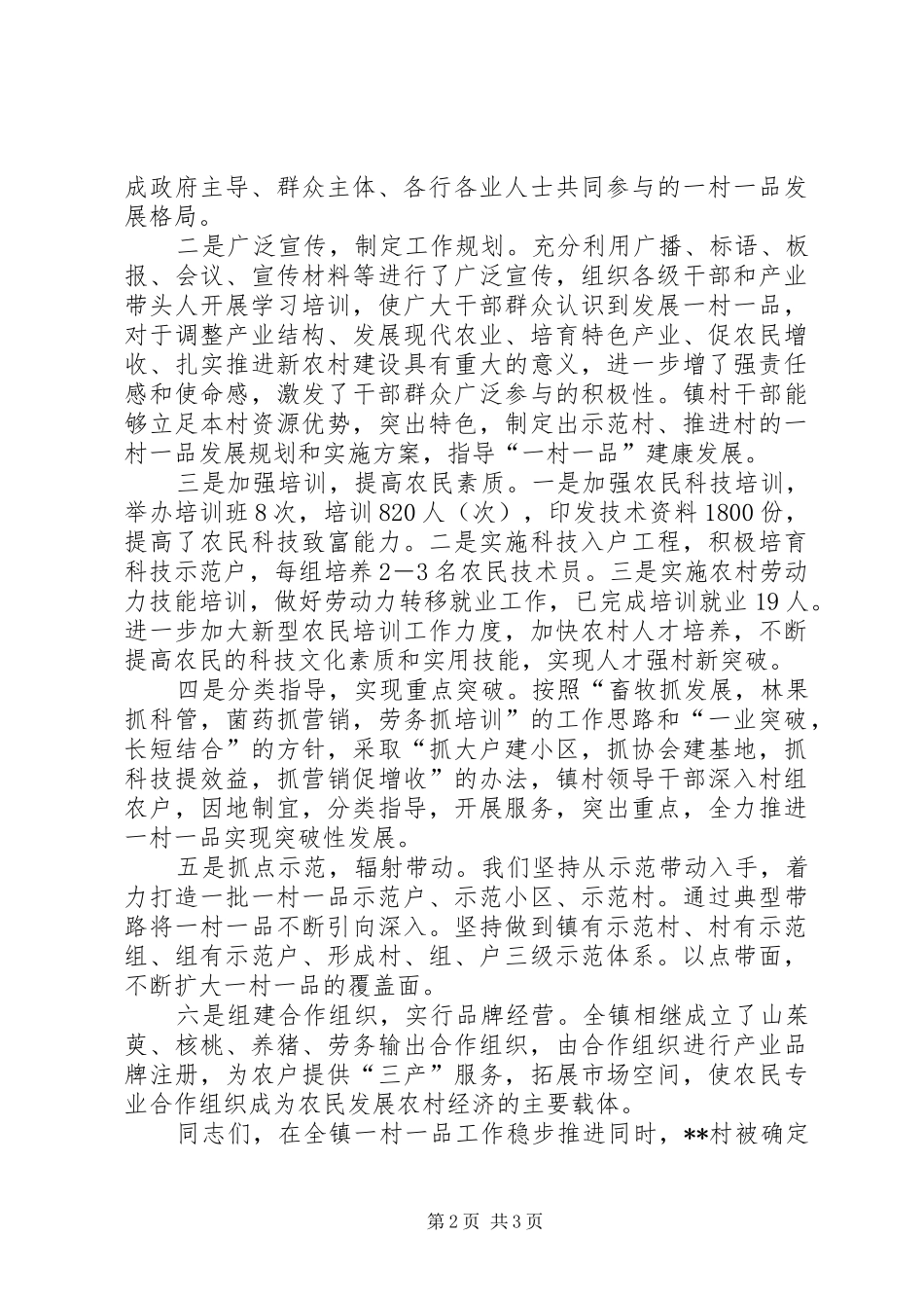 在某村新农村建设暨产业发展动员大会上的讲话_第2页