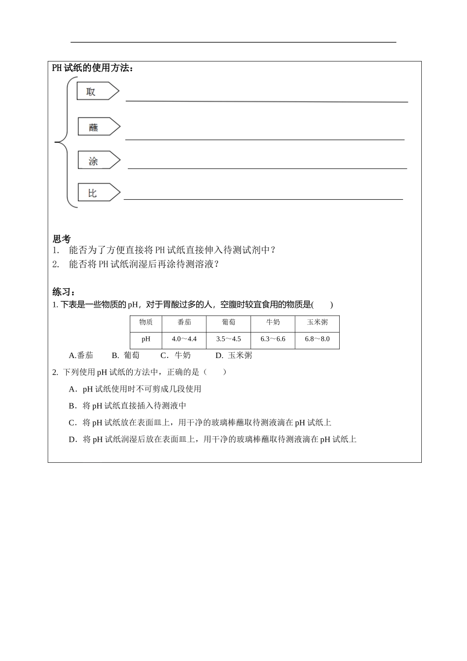单元1酸性溶液和碱性溶液_第2页