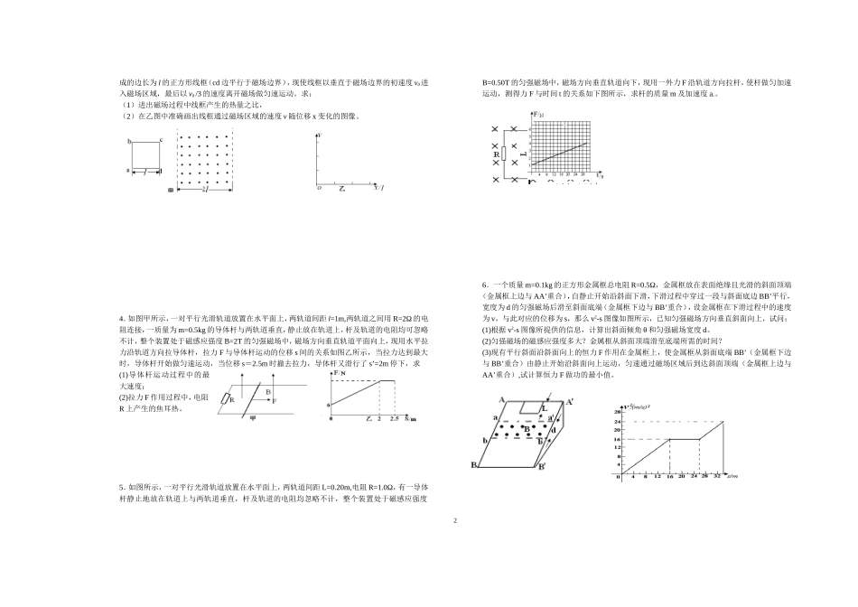 电磁感应现象中的图象问题_第2页