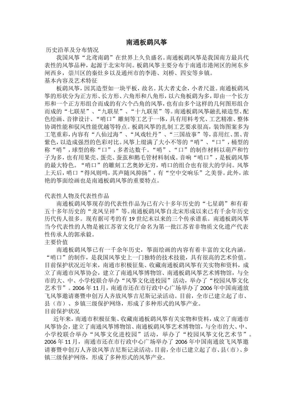 南通板鹞风筝_第1页