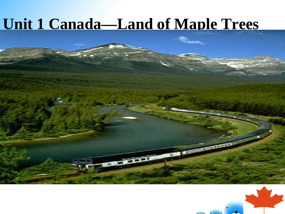 Reading(2)：Canada—landofmapletrees_第1页