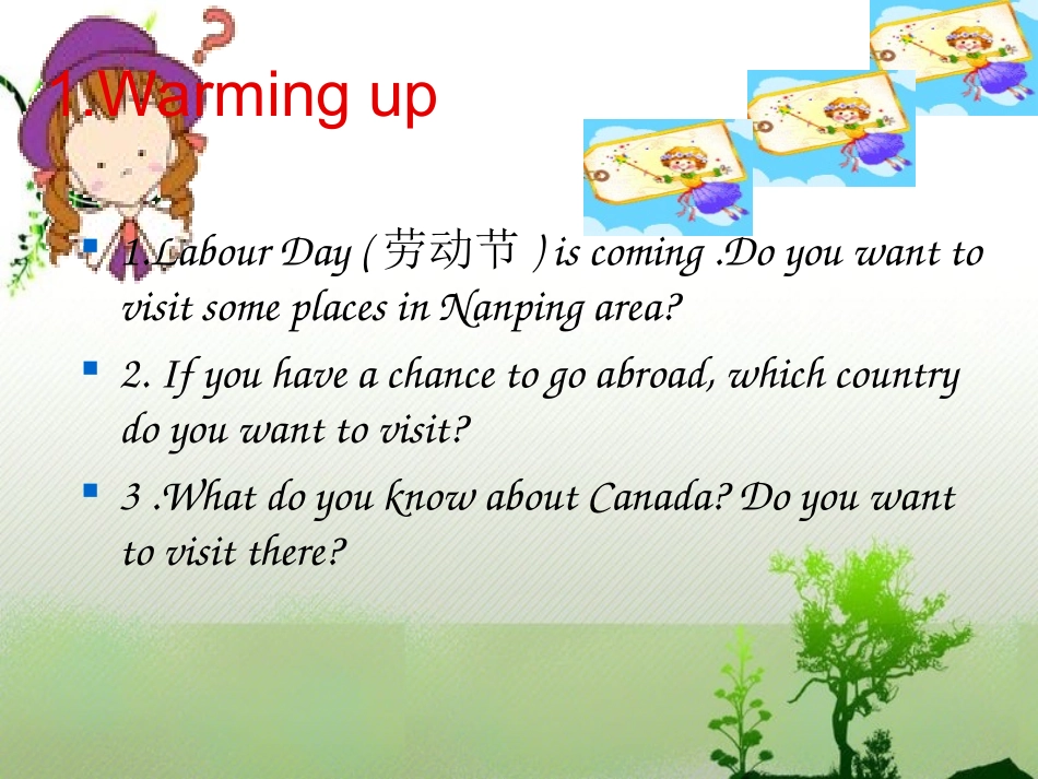 Reading(2)：Canada—landofmapletrees_第3页