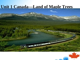 Reading(2)：Canada—landofmapletrees