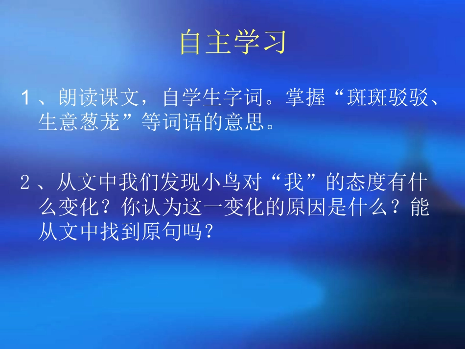 《珍珠鸟》教学ppt_第3页