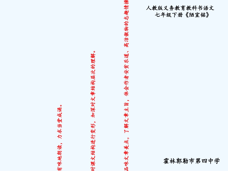 (部编)初中语文人教2011课标版七年级下册《陋室铭》课件(第二课时)_第2页