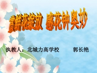 三年级13《花钟》课件