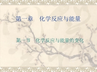 选修4第一章第一节