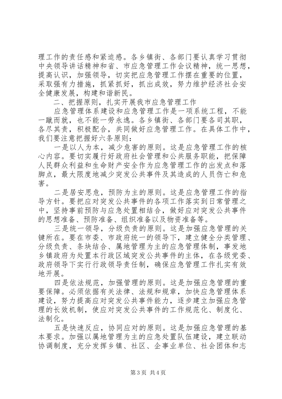 市应急管理工作会议上的讲话_第3页