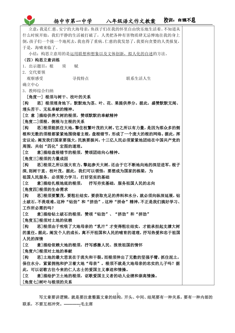 教师作文教案多角度立意_第2页