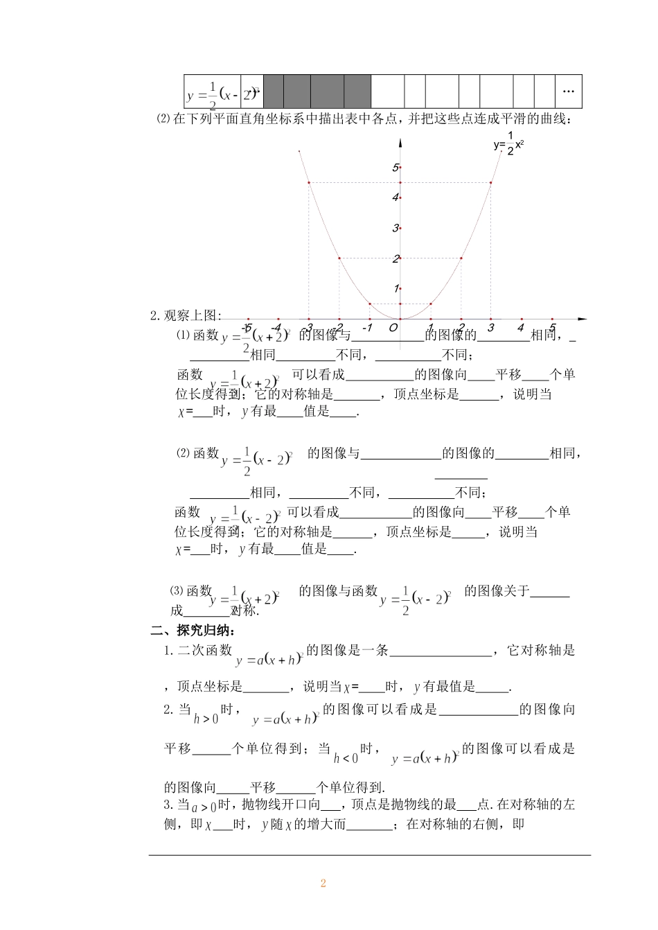 5.2.3二次函数的图像和性质_第2页