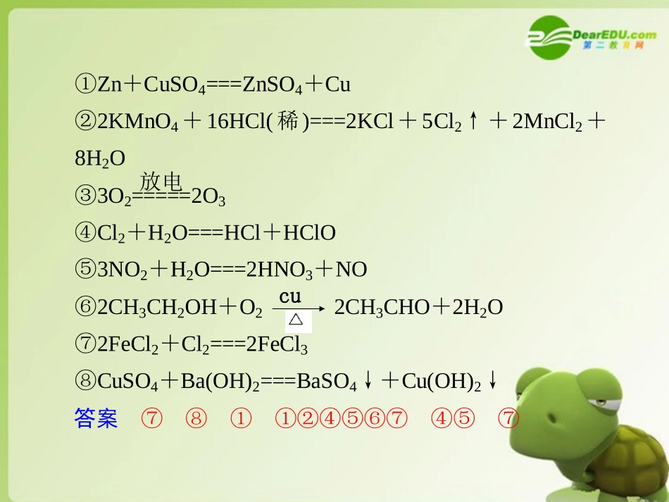 【步步高】2011高三化学一轮复习-第一章-第1讲-氧化还原反应的基本概念-课件-人教大纲版_第2页