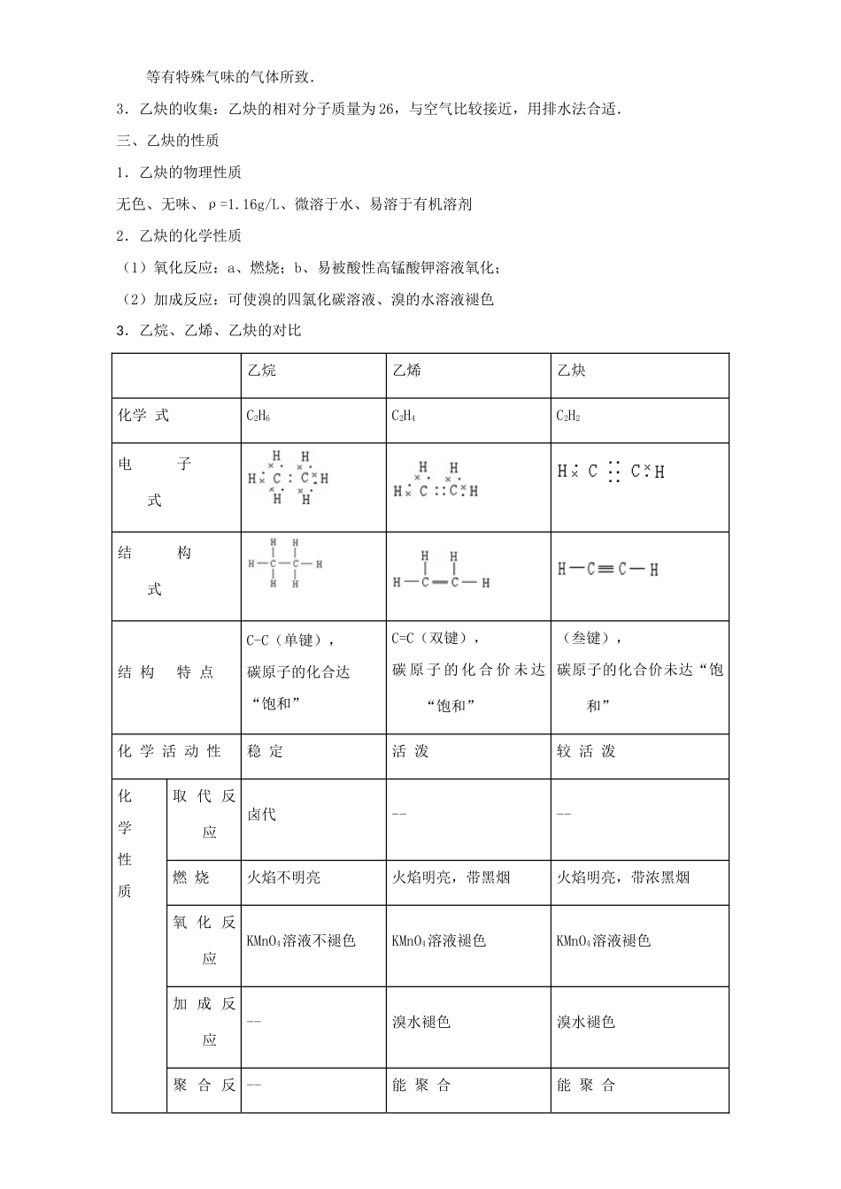 高中化学 第二章 烃和卤代烃 重难点五 乙炔与炔烃（含解析）新人教版选修5-新人教版高二选修5化学试题_第2页