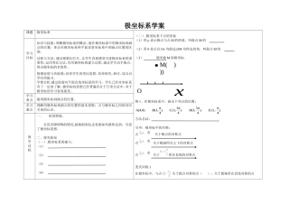 1.2.1平面上点的极坐标系