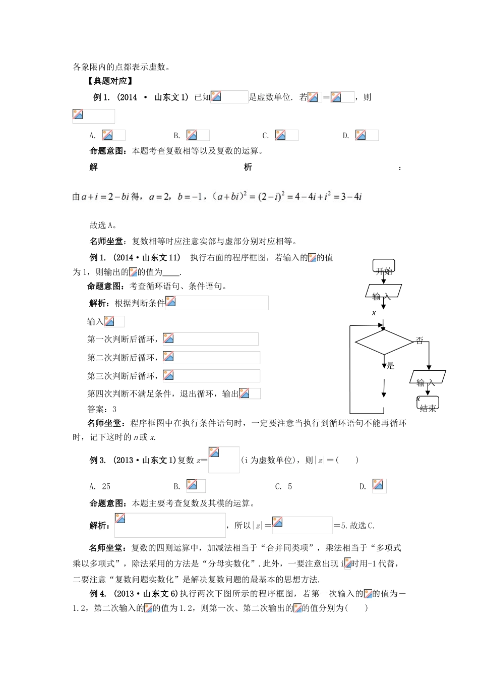 （临门一脚 山东专用）高考数学 热点专题复习热点十 算法初步 复数 推理与证明 文-人教版高三全册数学试题_第2页