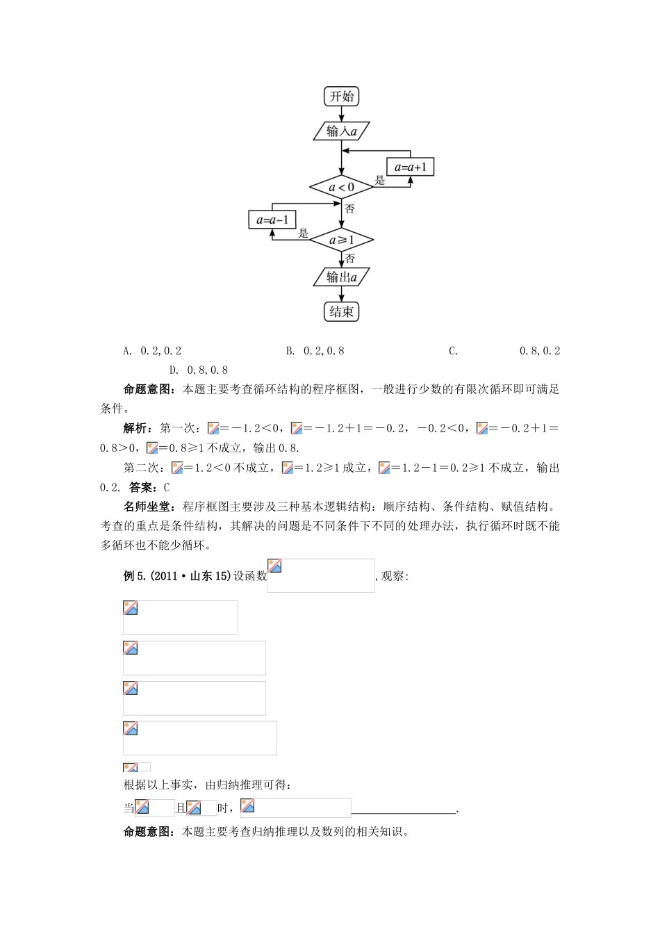 （临门一脚 山东专用）高考数学 热点专题复习热点十 算法初步 复数 推理与证明 文-人教版高三全册数学试题_第3页