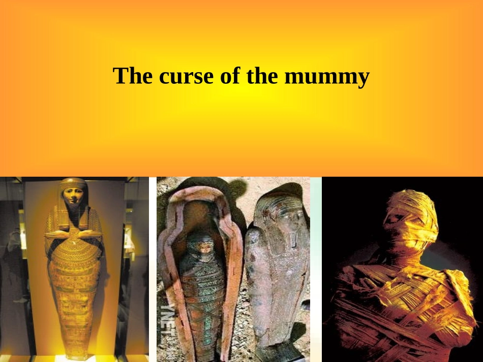 Reading(1)：Thecurseofthemummy_第3页