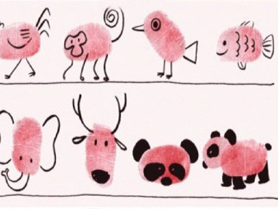 学生作品欣赏-指纹画_第2页