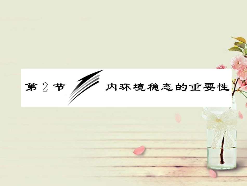 【三维设计】2013高中生物-第1部分-第1章-第2节-内环境稳态的重要性配套课件-新人教版必修3_第3页