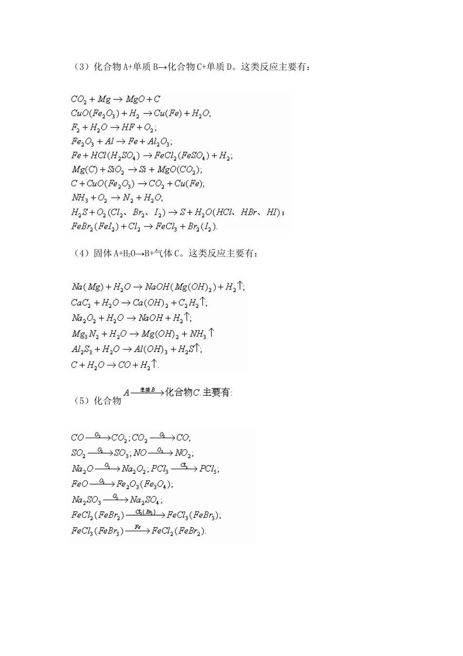 江苏省苏埠中学高三化学专题《无机框图推断题》复习_第2页