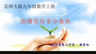 池塘里有多少条鱼