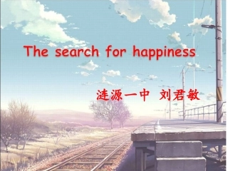 Reading(4)：Thesearchforhappiness
