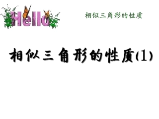 6.5相似三角形的性质