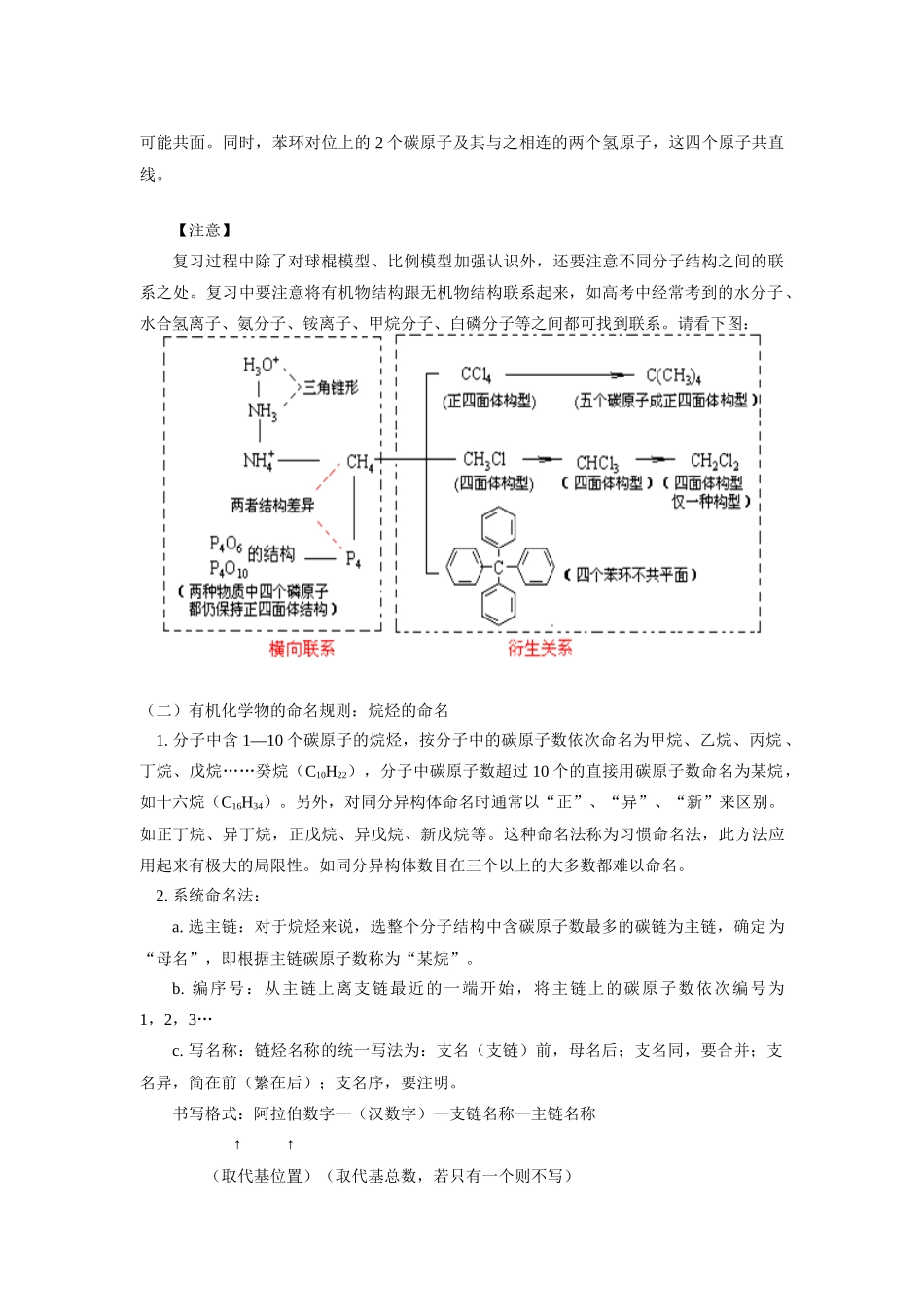 高一化学暑假专题——烃苏教版_第2页
