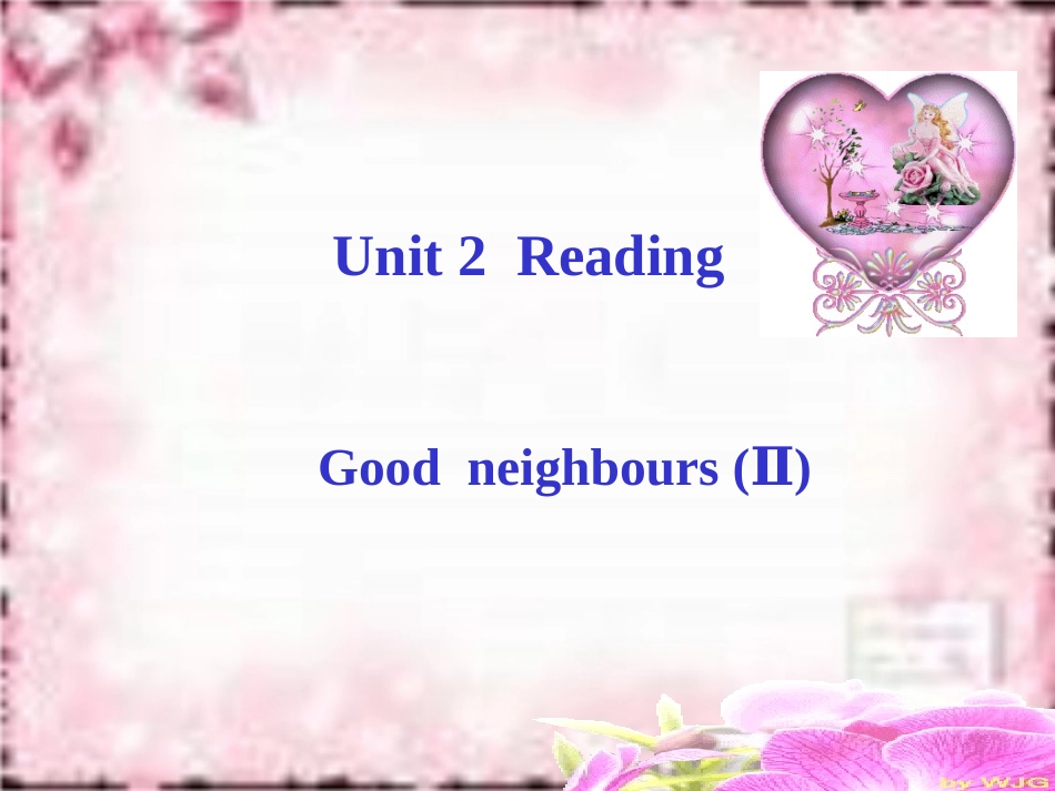 Reading2：Goodneighbours_第1页
