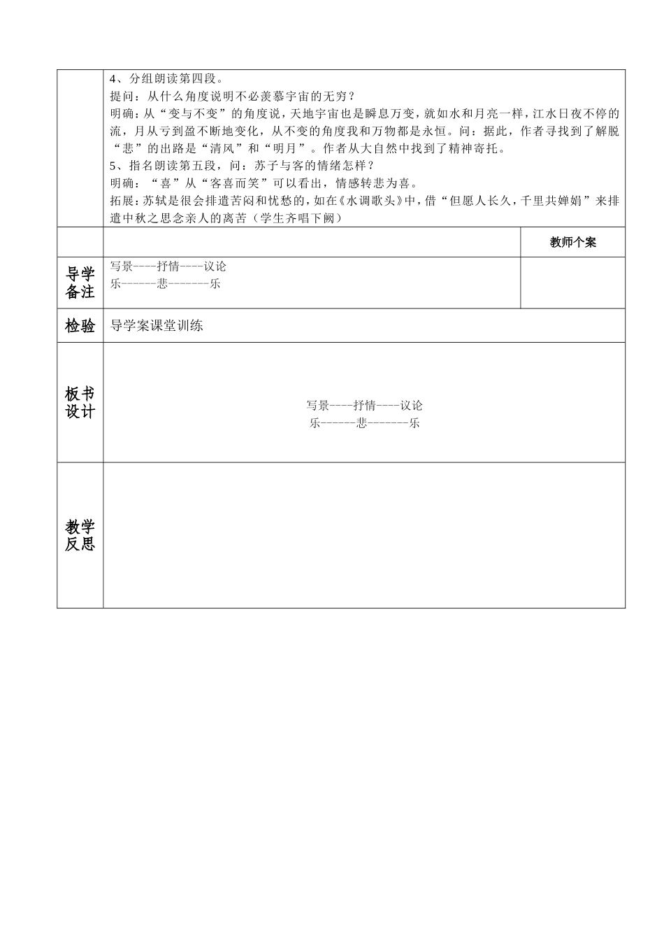 赤壁赋教案4(1)_第2页