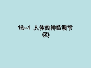 第1节人体的神经调节-(3)