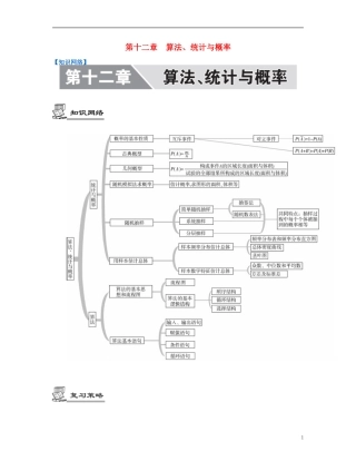 （江苏专用）高考数学大一轮复习 第十二章 算法、统计与概率 文-人教版高三全册数学试题