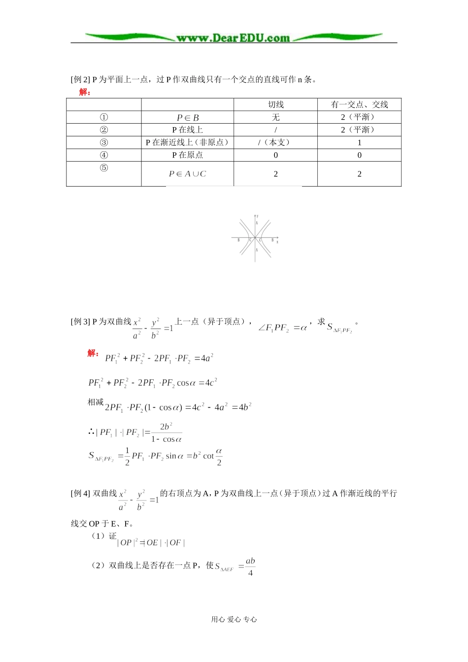 高二数学（理）双曲线知识精讲 人教实验版（A）_第2页