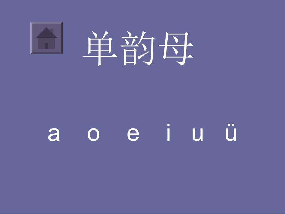 单韵母声母整体认读音节归纳_第1页