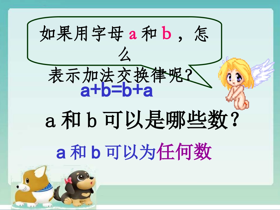 小学数学2011版本小学四年级《加法运算定律》课件_第3页