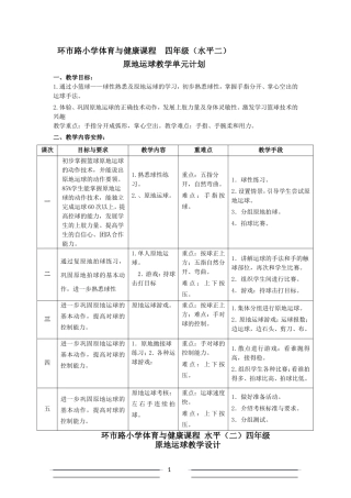 篮球-原地运球