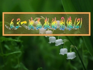 6.3一次函数的图像