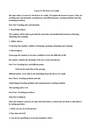 Lesson-52-The-Power-of-a-smile