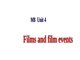 Reading(1)：Importantfilmeventsaroundtheworld