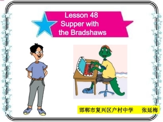 Lesson48SupperwiththeBradshaws