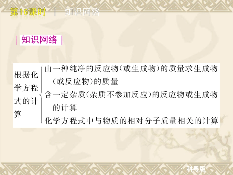 九年级化学根据化学方程式的计算_第2页