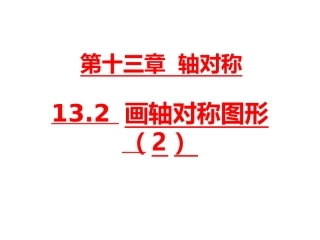 用坐标表示轴对称-(2)