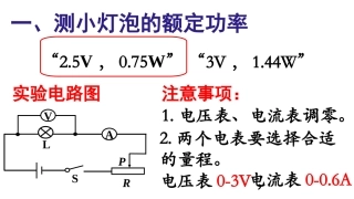 三、学生实验：测量小灯泡的电功率-(2)