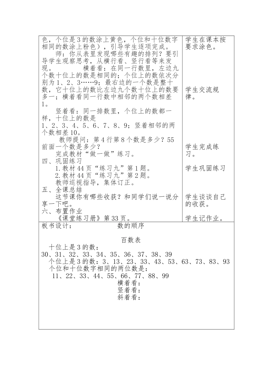 小学数学人教2011课标版一年级《数的顺序》教学设计_第3页
