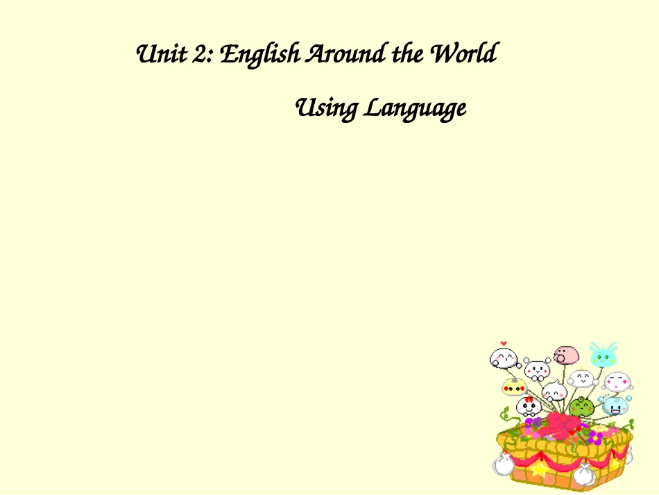 unit2语言运用_第1页