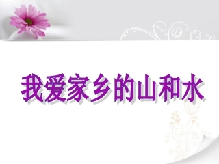 《2-我爱家乡的山和水》课件