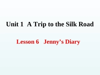 Lesson6Jenny'sDiary