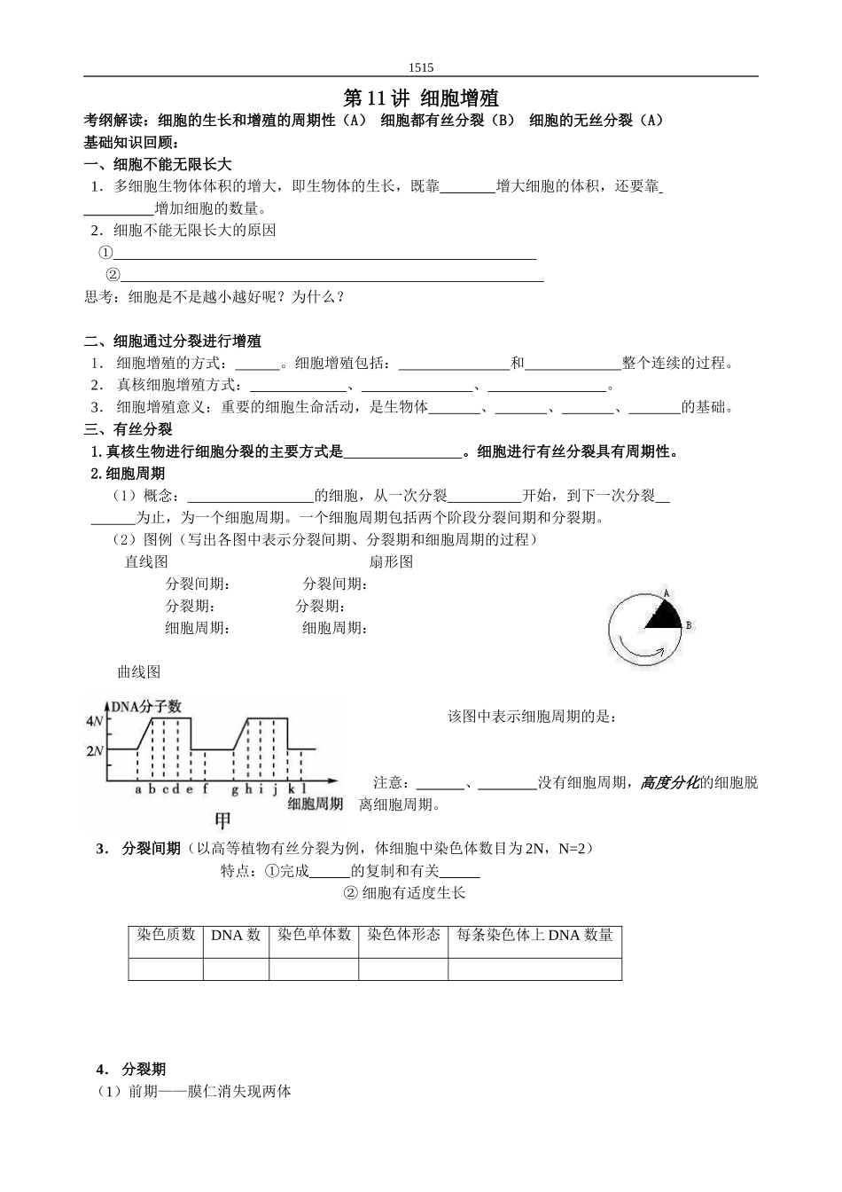 第11讲细胞增殖_第1页